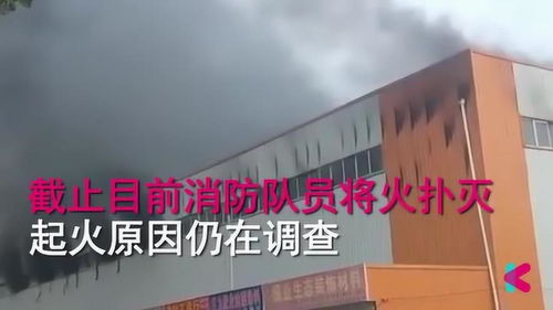 建材城突发大火 浓烟冲天，消防紧急救援
